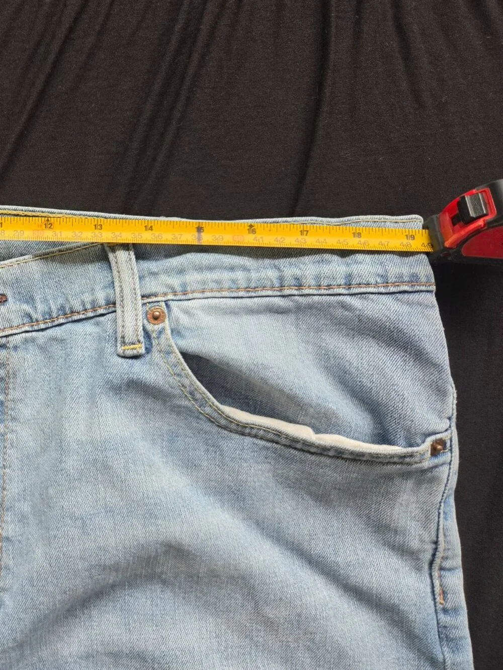 Levi’s 505 men’s regular fit straight leg jeans in a light blue wash